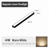 4W 200mm Mini Magnetic Floodlight Bar