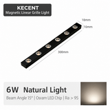 6W 300mm Mini Magnetic Grille Light