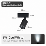 1W Adjustable Mini Magnetic Spotlight