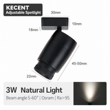 3W Zoomable Mini Magnetic Spotlight