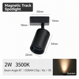 2W Adjustable Mini Magnetic Spotlight