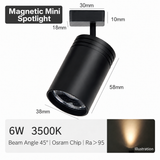 6W Adjustable Mini Magnetic Spotlight