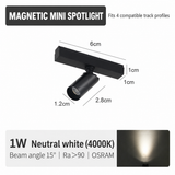 1W Single Head Mini Magnetic Spotlight