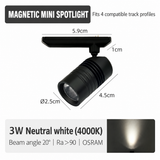 3W Single Head Mini Magnetic Spotlight