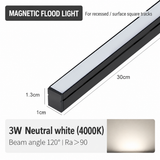 3W 300mm Mini Magnetic Floodlight Bar for Square Track