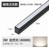 3W 300mm 迷你磁吸泛光燈（方軌款）